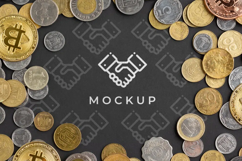 สินทรัพย์การออกแบบสกุลเงิน Crypto ที่น่าทึ่งสำหรับนักออกแบบ: Mockup