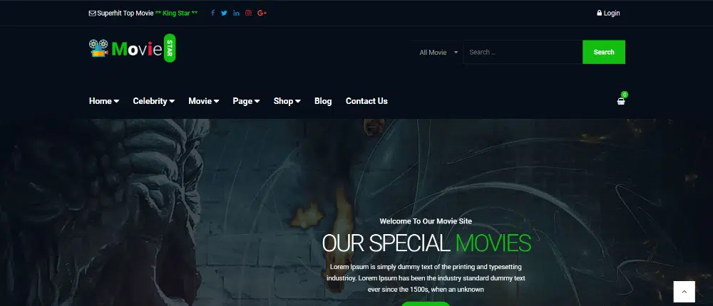 Thèmes WordPress créatifs pour les blogueurs vidéo : Moviestar