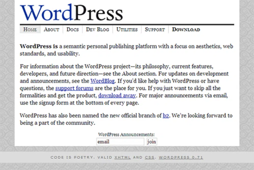 Hal-Hal yang Tidak Anda Ketahui Tentang WordPress: WordPress Sudah Tua