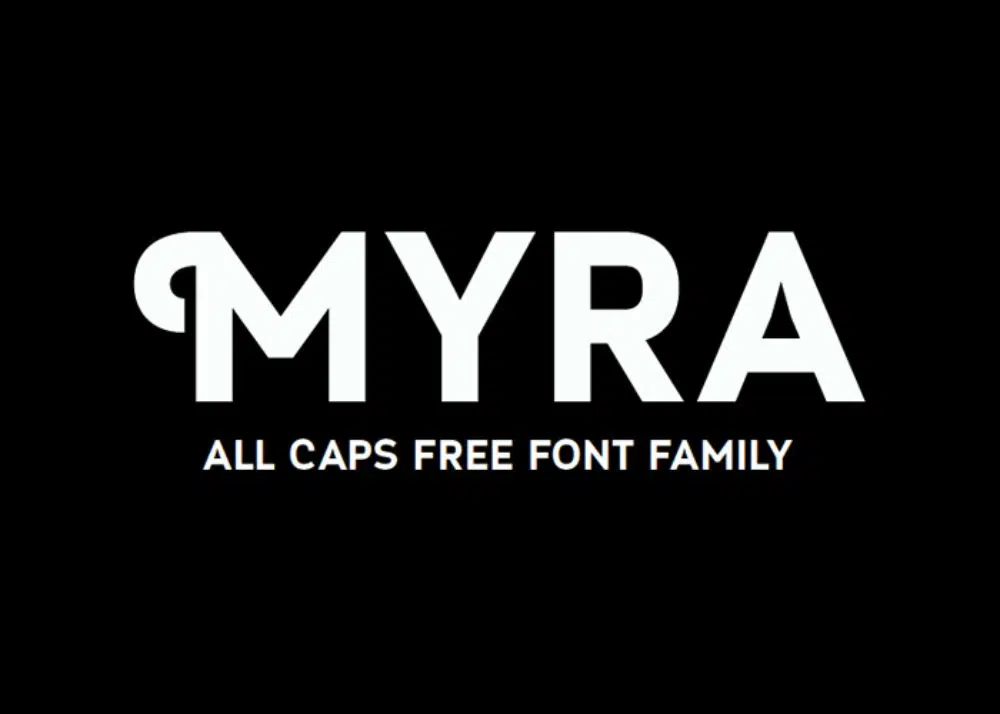 パンフレットのデザインに最もよく使われるフォント：Myra