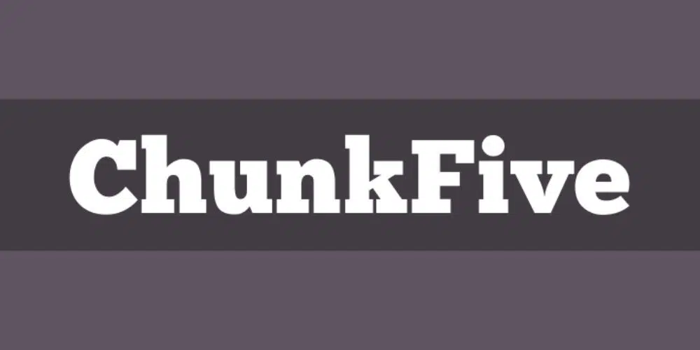 แบบอักษรที่ใช้มากที่สุดสำหรับการออกแบบโบรชัวร์: Chunk Five