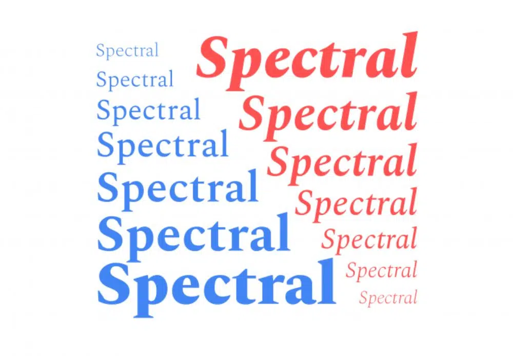 宣传册设计最常用的字体：Spectral