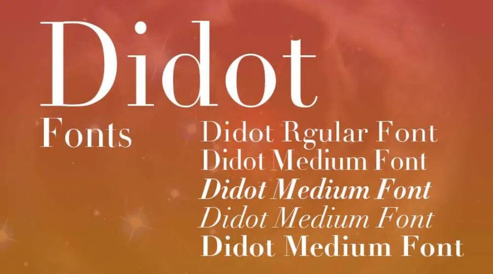 Font yang Paling Banyak Digunakan untuk Merancang Brosur: Didot