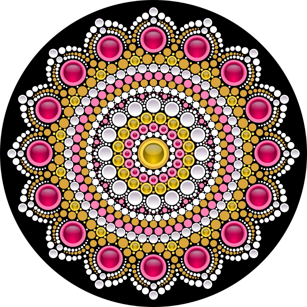 Kostenlose Mandala-Designs: Dekoratives Mandala