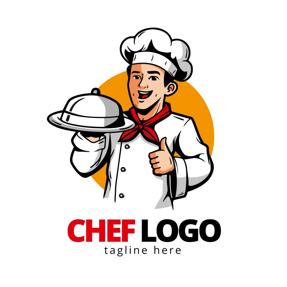 Modelos gratuitos de logotipo de comida altamente úteis: logotipo do chef