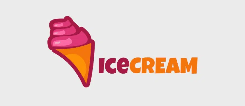 Kostenlose, äußerst nützliche Logo-Vorlagen für Lebensmittel: IceCream-Logo