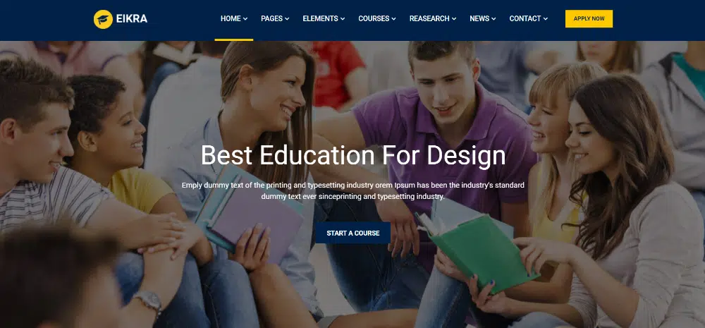 Impresionantes temas de WordPress para colegios y universidades: Eikra