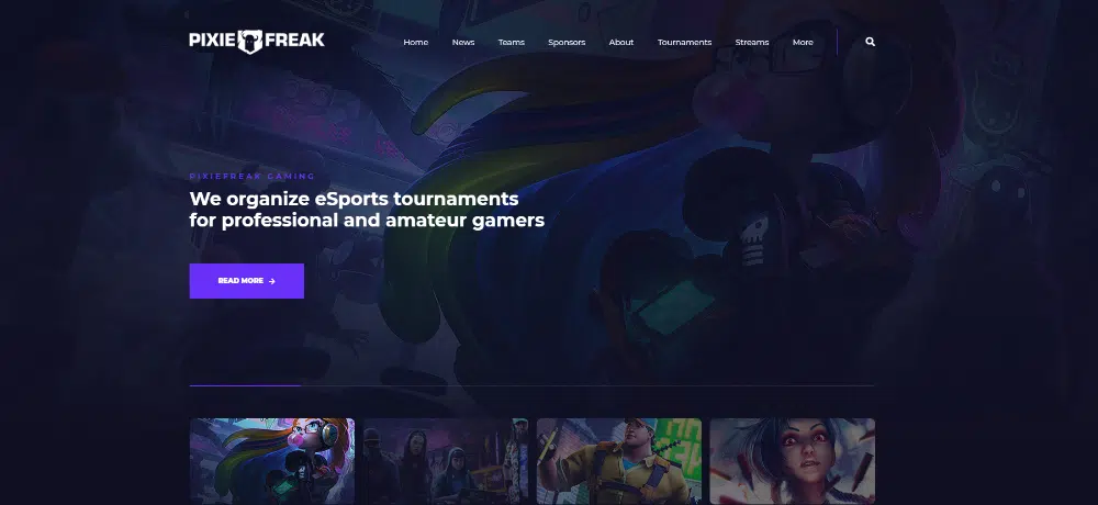 WordPress-Themes für Spieleentwickler: PixieFreak