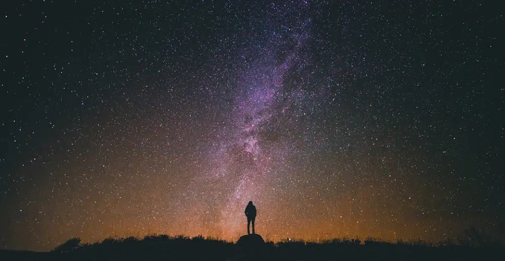 設計師的免費驚人天空背景：星夜