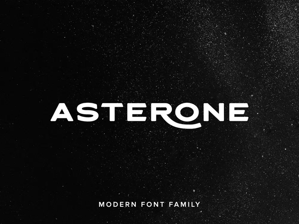 Бесплатные сильные шрифты для заголовков сайта: Asterone