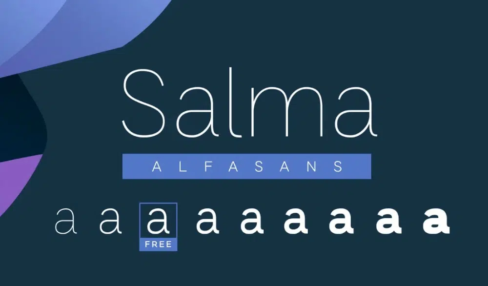 Font Kuat Gratis untuk Header Situs Web: Salma