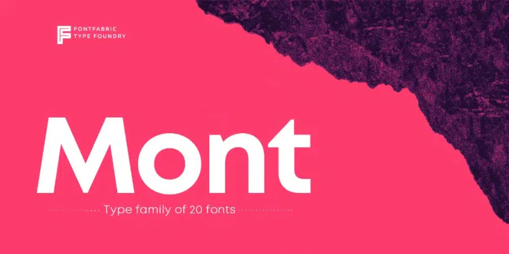 Font Kuat Gratis untuk Tajuk Situs Web: Mont