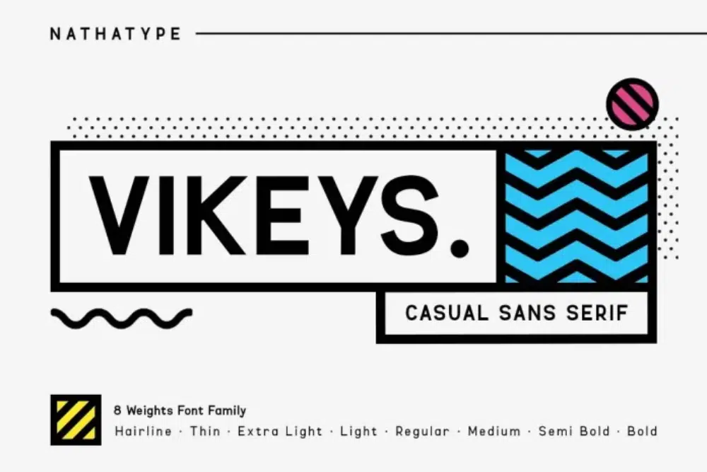 Font Kuat Gratis untuk Header Situs Web: Font Vikeys