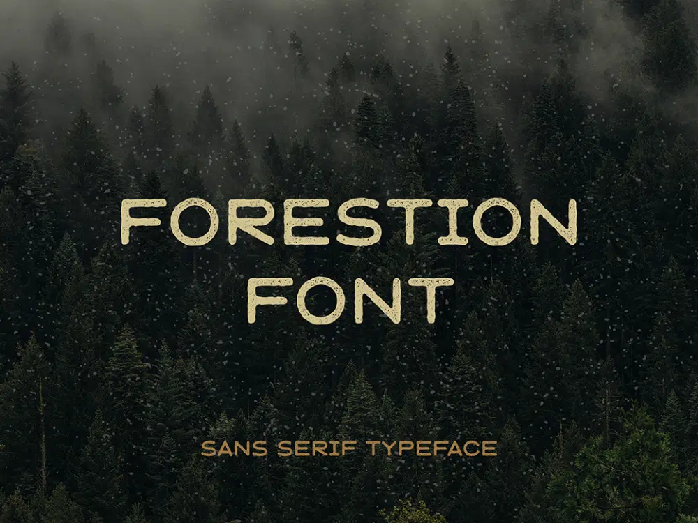 Font Kuat Gratis untuk Tajuk Situs Web: Forestion