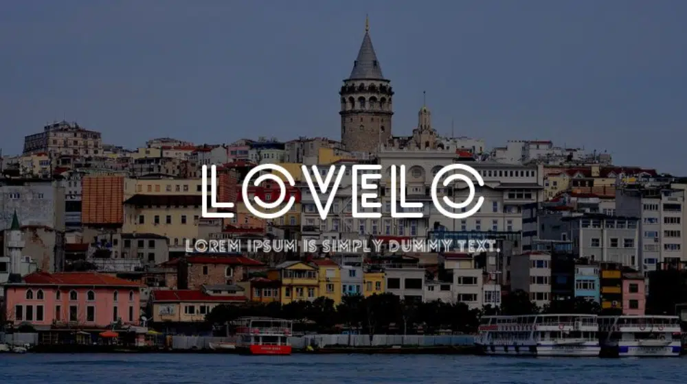 خطوط قوية مجانية لرؤوس مواقع الويب: Lovelo