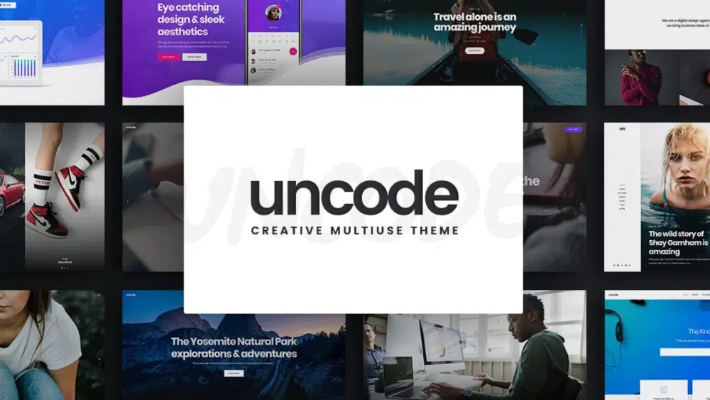 7. Uncode - 크리에이티브 및 WooCommerce WordPress 테마