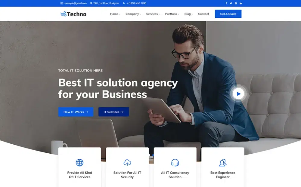 2. Techno - BT Çözümü ve Çok Amaçlı WordPress Teması