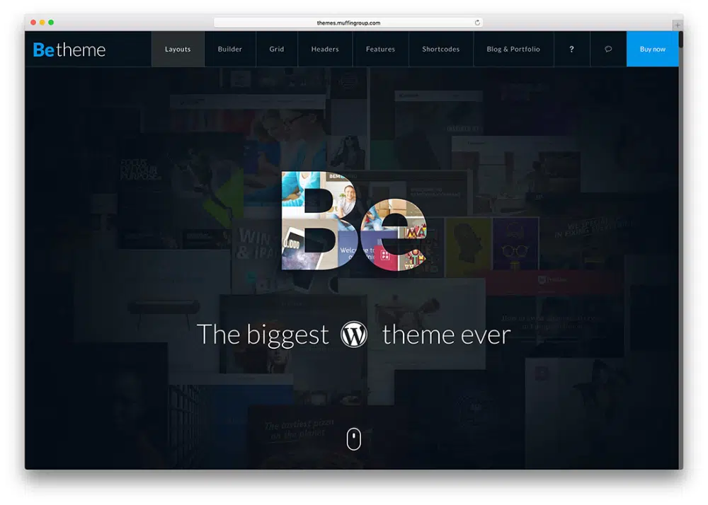 3. Betheme | Temă multifuncțională receptivă WordPress și WooCommerce