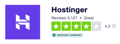 Recensioni di Hostinger su Trustpilot