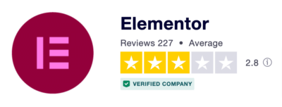 Elementor รีวิว Trustpilot