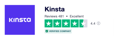 Kinsta Trustpilot 評論