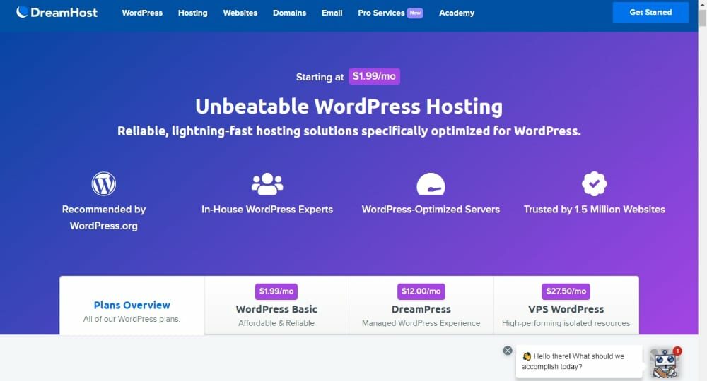 DreamHost: Penyedia Hosting WordPress Terbaik