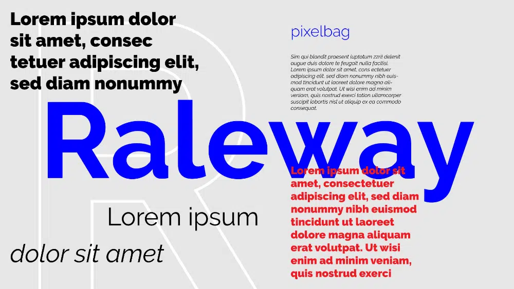 Raleway - font web aman