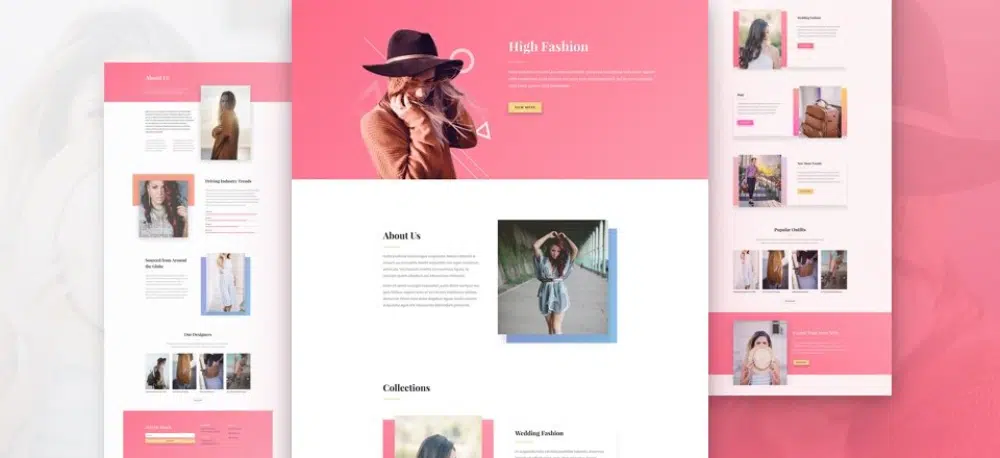 Bekleidungsmarken WordPress-Themen: Divi - Fashion Theme