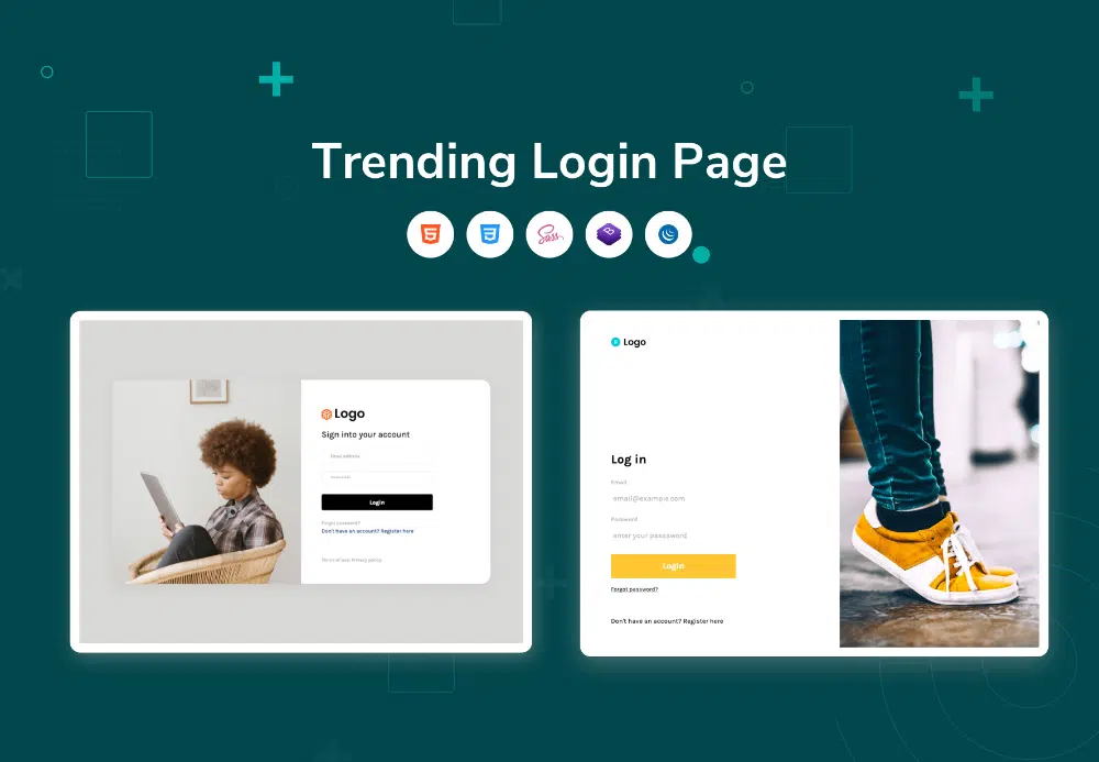 Beste kostenlose HTML-Landing Pages für 2022: Trending Login Landing Page