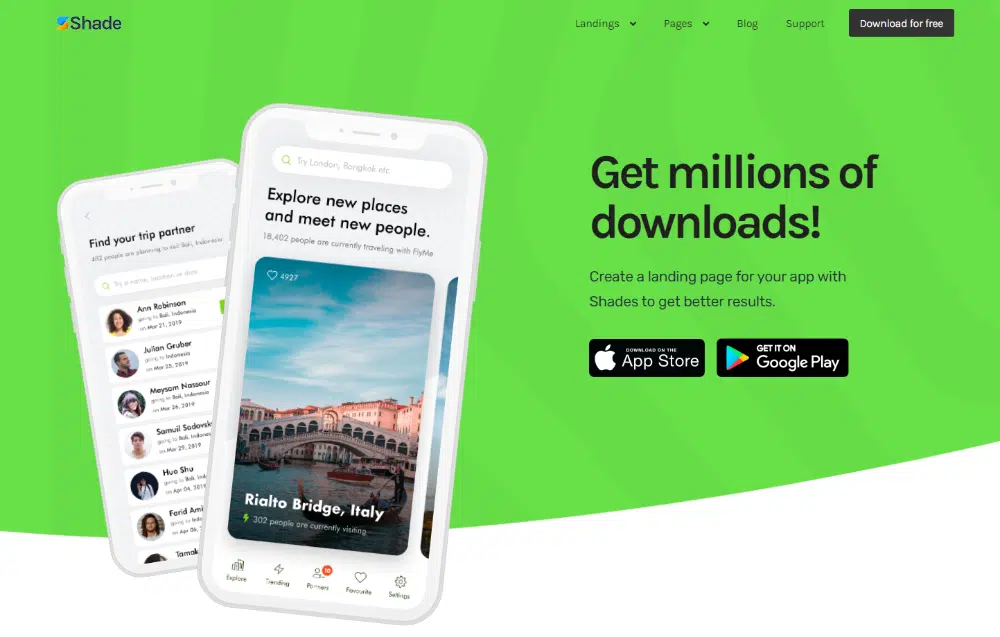 หน้า Landing Page ของ HTML ฟรีที่ดีที่สุดสำหรับปี 2022: Mobile Application Landing Page