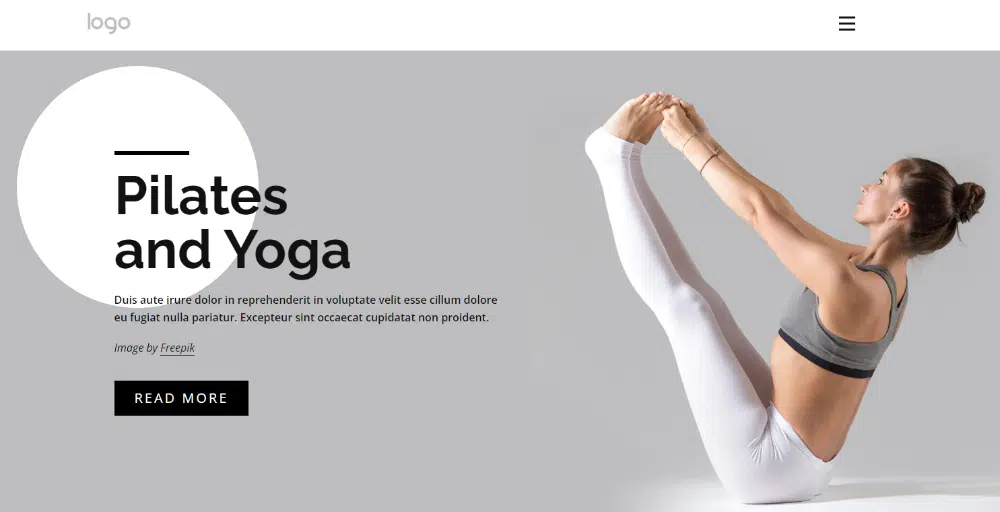 Halaman Arahan HTML Gratis Terbaik untuk 2022: Halaman Arahan Pilates & Yoga