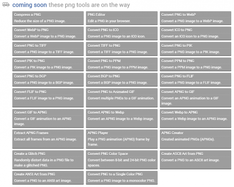 Examen des outils PNG en ligne : une collection d'utilitaires d'édition d'images utiles 10