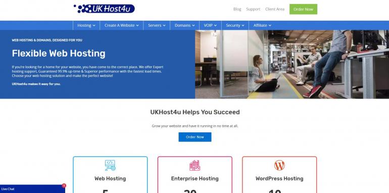 UKHost4u - مراجعة واختبار 1