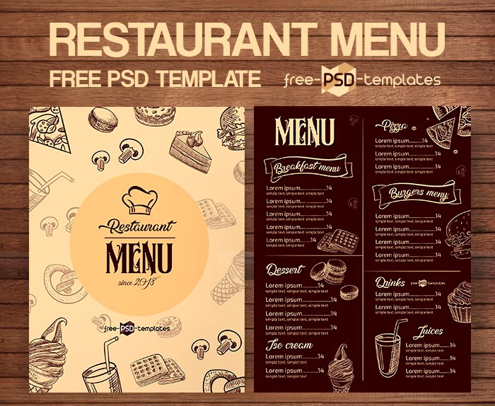 30 Template Restoran Gratis Terbaik untuk Photoshop pada tahun 2020 19