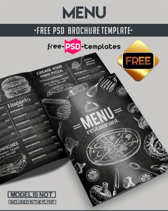 30 Template Restoran Gratis Terbaik untuk Photoshop pada tahun 2020 14