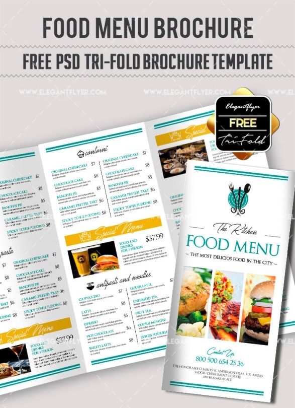 Cele mai bune 30 de șabloane gratuite de restaurante pentru Photoshop în 2020 4