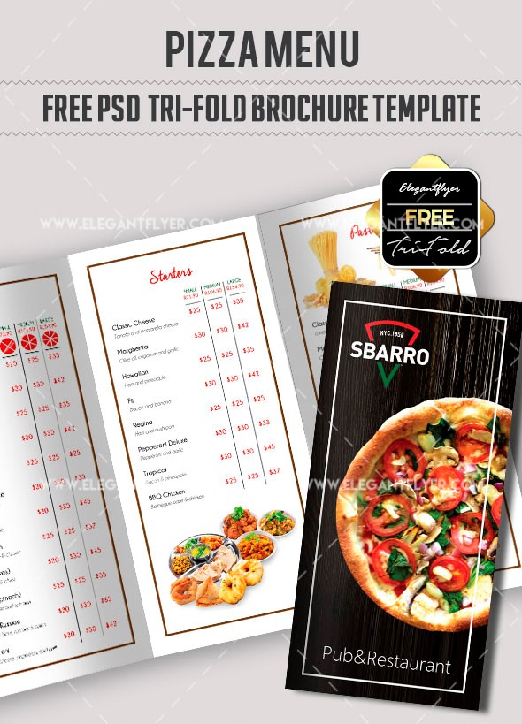 30 Template Restoran Gratis Terbaik untuk Photoshop pada tahun 2020 6