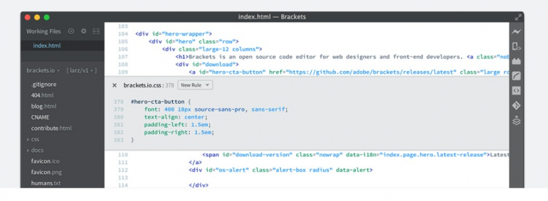 風格：項目的頂級 CSS 編輯器 1