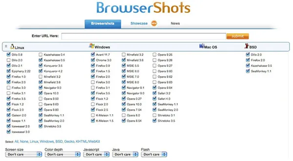 Browsershots