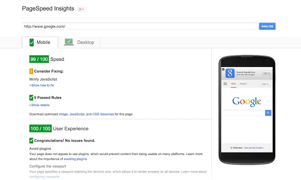 Google PageSpeed Insights