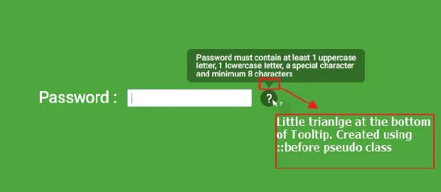 Creating A Tooltip Using CSS