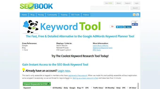 Keyword Tool