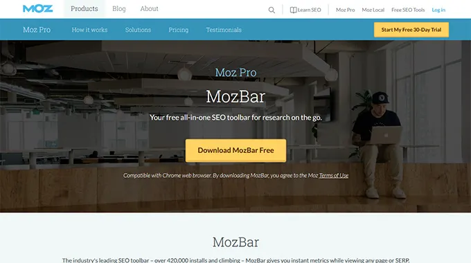 Moz toolbar