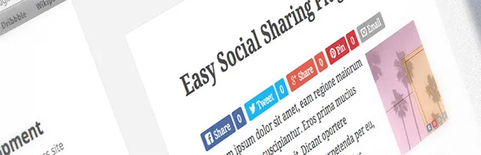 Easy Social Share Button