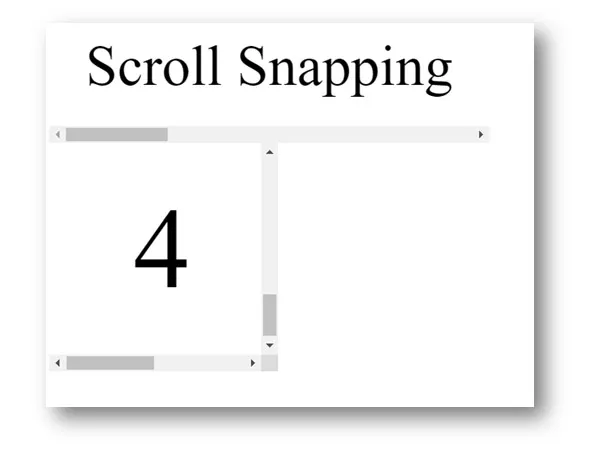 Scroll snapping