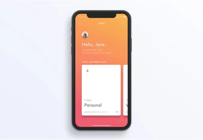 iPhone app UI Design