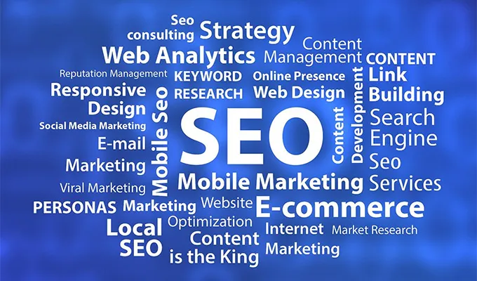 SEO connected to web design, marketing, e-commerce and other aspects of an online presence.