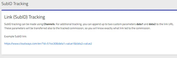 SubID Tracking