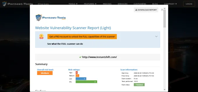 Website Vulnerability Scanner