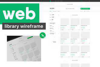 Wireframe der Webbibliothek